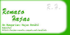 renato hajas business card