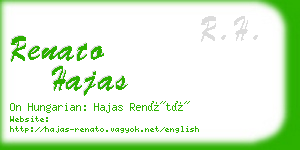 renato hajas business card